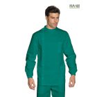 Dentista műtős zöld rövid köpeny, gumis újjvéggel - unisex