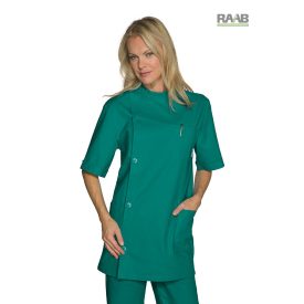 Dentista műtős zöld rövid köpeny, rövid ujjú - unisex