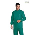 Dentista műtős zöld rövid köpeny, passzés újjvéggel- unisex