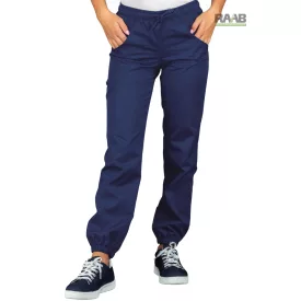 Sztreccs unisex nadrág gumis bokarésszel - kék