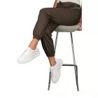 Kakaó színű unisex nadrág gumírozott bokarésszel