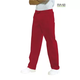 Élénk vörös nyári, unisex nadrág