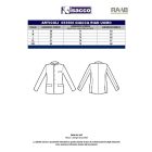 Riad álló galléros zakó - kék