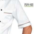 Giacca  fehér/olasz rövid ujjú szakácskabát