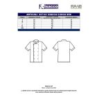 Extra Light szakácskabát barna-keksz színben - rövid ujjú