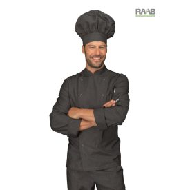   Belfast fekete - farmer séfkabát, szellőzős, hosszú ujjú