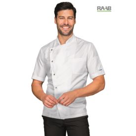 Belfast rövid ujjú fehér séfkabát