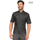 Belfast rövid ujjú fekete séfkabát