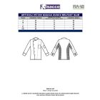 Belfast hosszú ujjú kék séfkabát