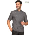 Belfast rövid ujjú szürke séfkabát