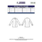 Barna, rövid ujjú, női szakácskabát