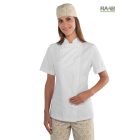 Fehér extra light, rövid ujjú, női szakácskabát