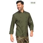 Militari zöld szakácskabát - hoszú ujjú