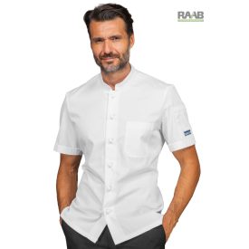 Koen szellőzős hátú ing - rövid ujjú, fehér