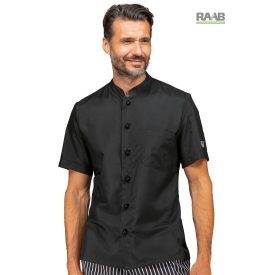 Koen szellőzős hátú ing  - rövid ujjú, fekete