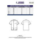 Bilbao szakácskabát - rövid ujjú, fehér