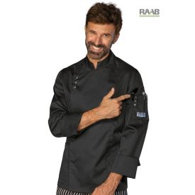 Madrid fekete séfkabát - hosszú ujjú