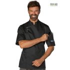 Madrid fekete séfkabát - rövid ujjú