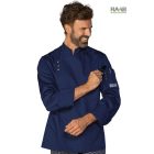 Madrid kék séfkabát - hosszú ujjú