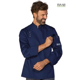 Madrid kék séfkabát - hosszú ujjú