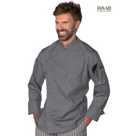 Madrid szürke séfkabát - hosszú ujjú