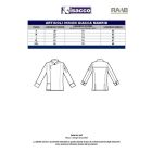 Madrid szürke séfkabát - hosszú ujjú