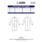 Dover sztreccs orvosi köpeny passzés ujjvéggel