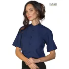 Detroit unisex sztreccs ing, rövidujjú - sötétkék