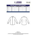 Detroit lenvászon 3/4-es ujjú ing - unisex