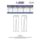 Milánó enyhén rugalmas nadrág - fekete