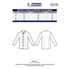 Fehér koreai tunika kevertszálas anyagból