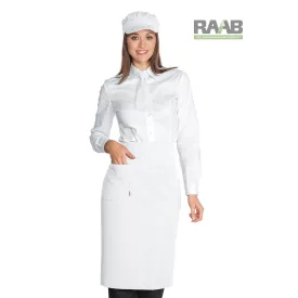 Fehér, pamut Dakar kötény