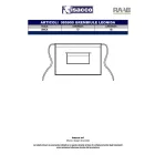 LEONIDA KÖTÉNY 72X48 CM KÖZPONTI ZSEBBEL fekete farmer