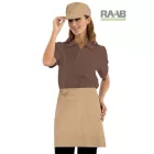 Keksz színű poliészter kötény 