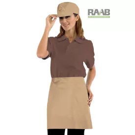 Keksz színű poliészter kötény 