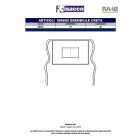 CRETA KÖTÉNY 70X46 CM KÖZPONTI ZSEBBEL bordó