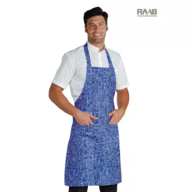 City, kék betűmintás - Pettorina  kötény