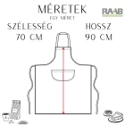 City, kék betűmintás - Pettorina  kötény