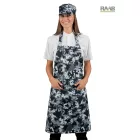 Terep mintás fekete/fehér Pettorina  kötény