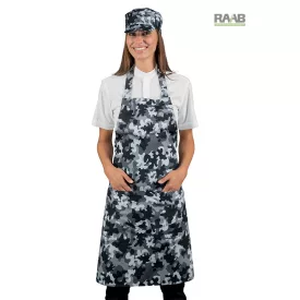 Terep mintás fekete/fehér Pettorina  kötény