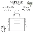 Daytona kötény - fekete 