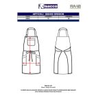 Oregon Black Jeans - fekete farmer hosszú kötény