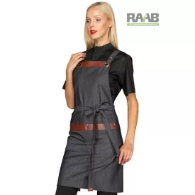 Milford kötény pamut - fekete