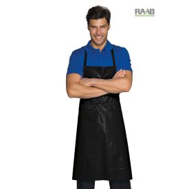 Egyszerű viaszos kötény- fekete