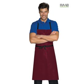 Egyszerű viaszos kötény- bordó