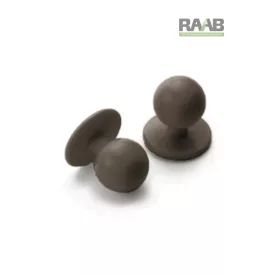 Pótgomb szakácskabátra 10 db - szürke