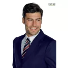 Klasszikus ezredszürke bordó kék nyakkendő