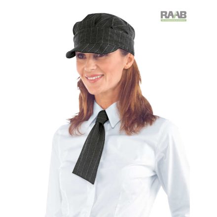 Lincoln szürke csíkos rövidnyakkendő - unisex
