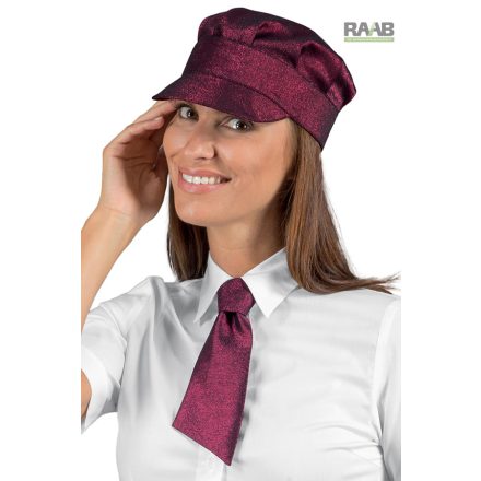 Lurex Bordeux (bordómetál színű) rövidnyakkendő - unisex 