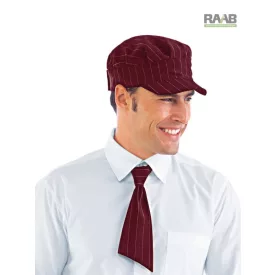 Portó bordó csíkos rövidnyakkendő - unisex